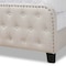 Baxton Studio Annalisa Beige Upholstered Button Tufted Full Size Panel Bed 162-10317 - alternate 8